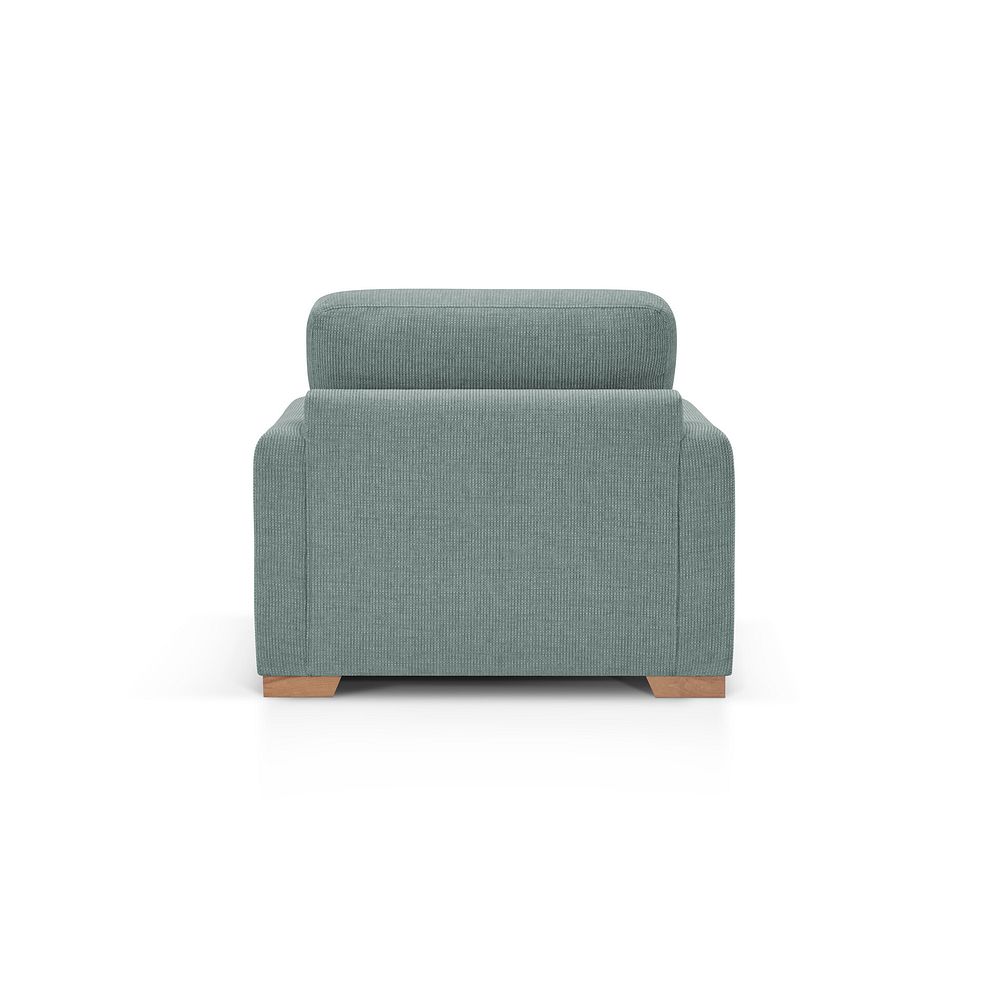 Ludlow Armchair in Ceriale Aqua Fabric with Forest Scatter Cushion 5