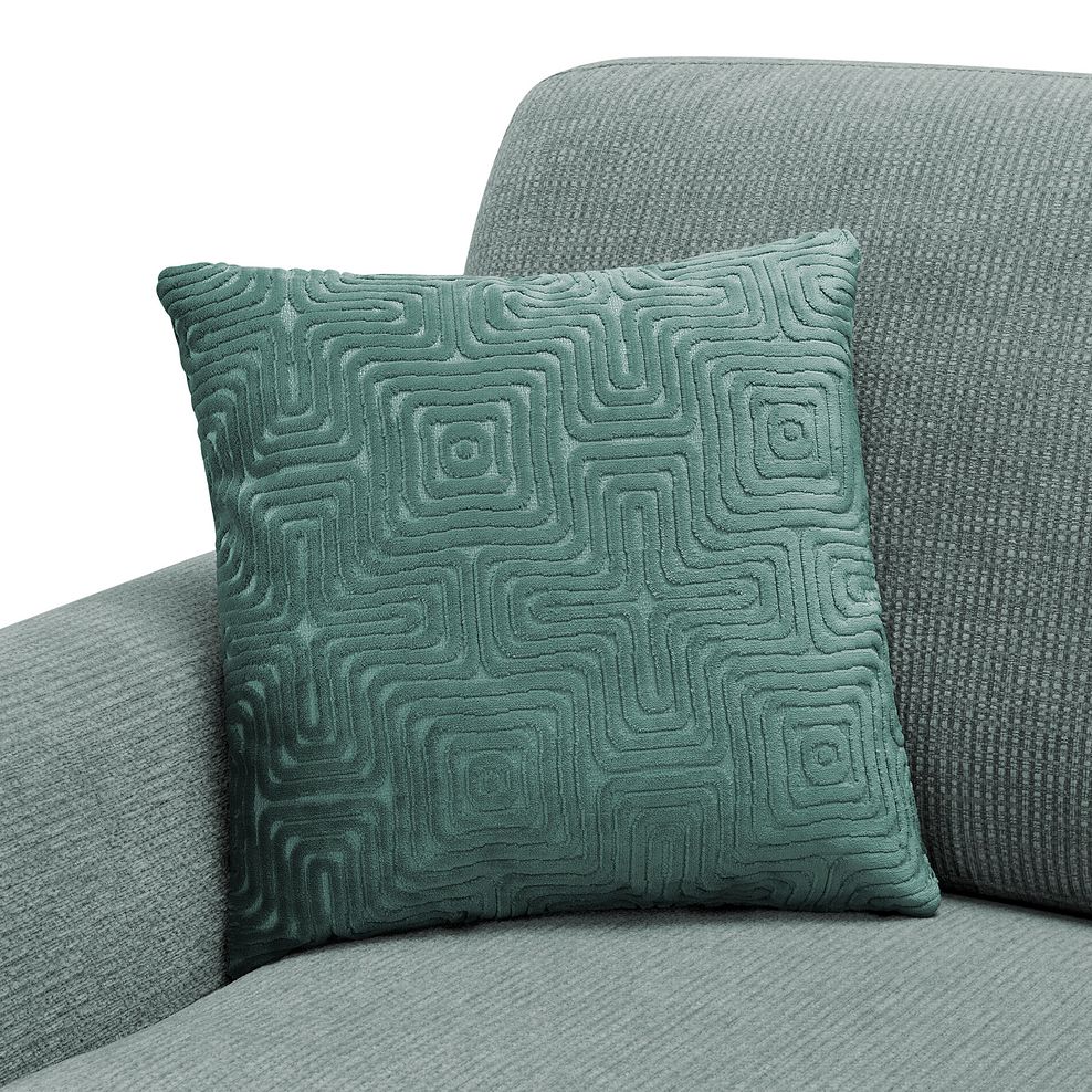 Ludlow Armchair in Ceriale Aqua Fabric with Forest Scatter Cushion 6