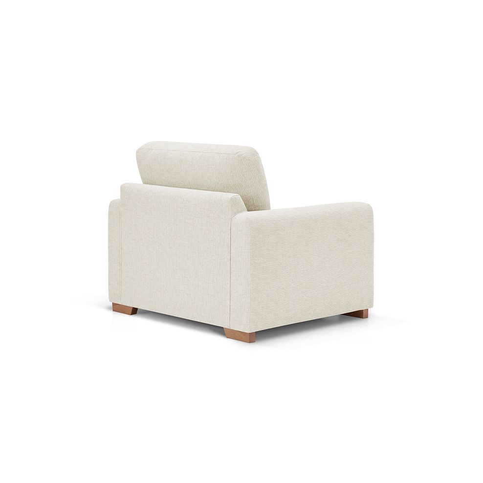 Ludlow Armchair in Ceriale Cream Fabric with Oyster Scatter Cushion 4