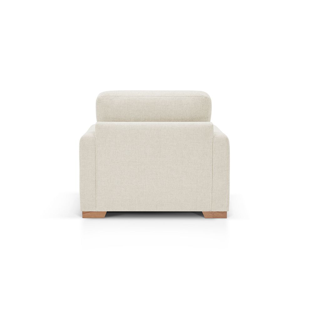 Ludlow Armchair in Ceriale Cream Fabric with Oyster Scatter Cushion 5