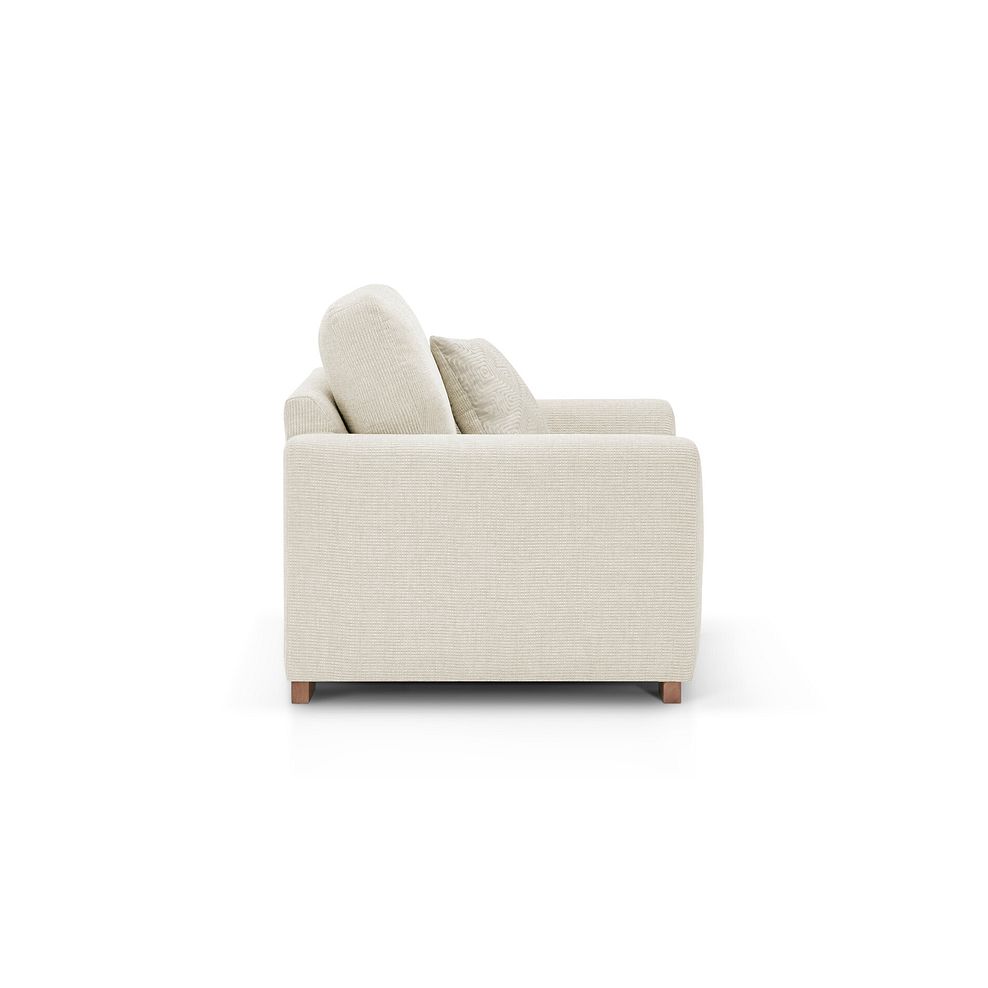 Ludlow Armchair in Ceriale Cream Fabric with Oyster Scatter Cushion 3