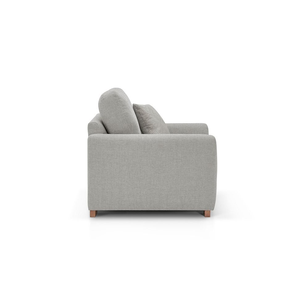 Ludlow Armchair in Ceriale Silver Fabric with Dove Scatter Cushion 3