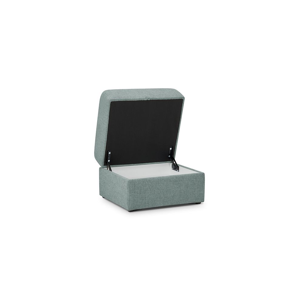 Ludlow Storage Footstool in Ceriale Aqua Fabric 2