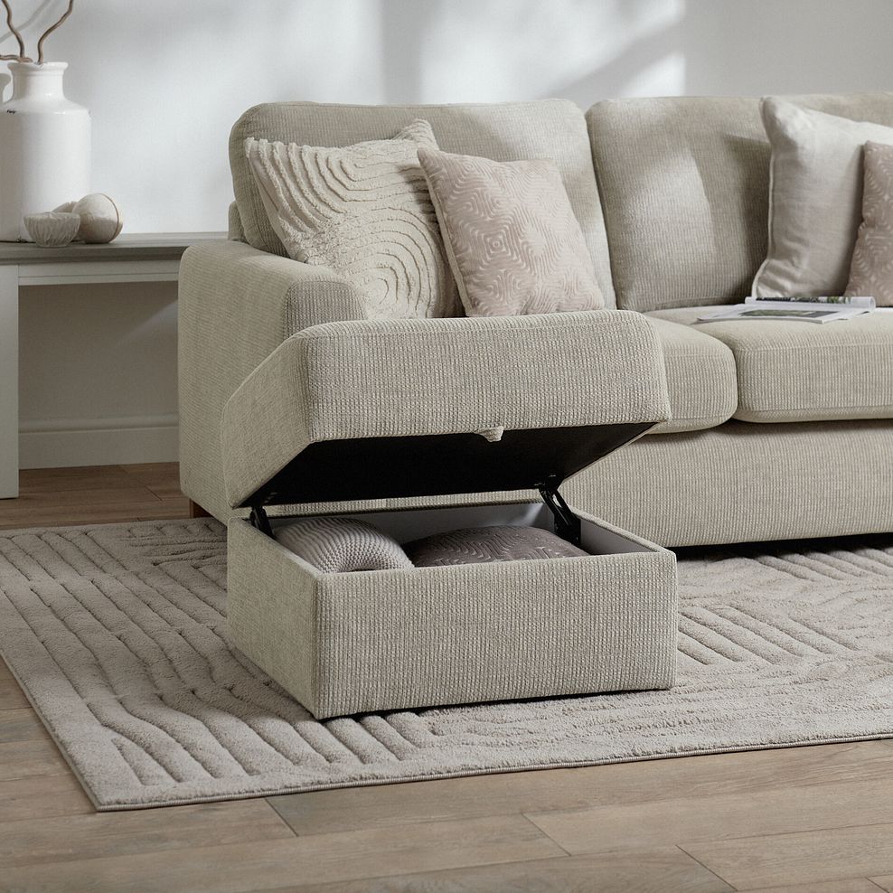 Ludlow Storage Footstool in Ceriale Biscuit Fabric 2