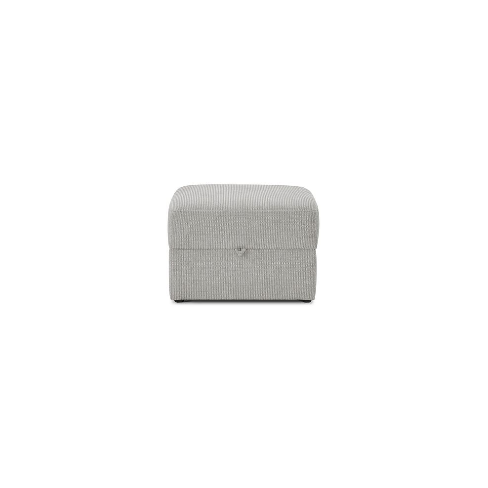 Ludlow Storage Footstool in Ceriale Silver Fabric 3