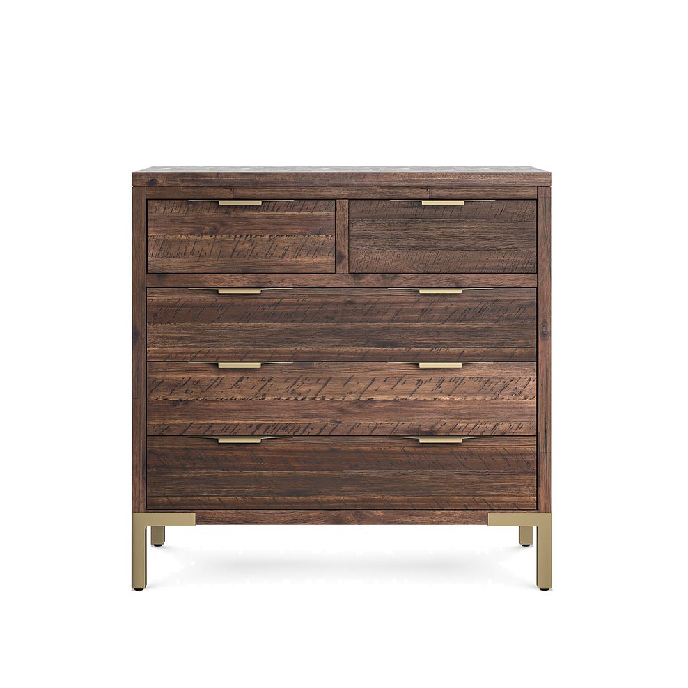 Madison Solid Hardwood and Metal 2+3 Chest of Drawers 4