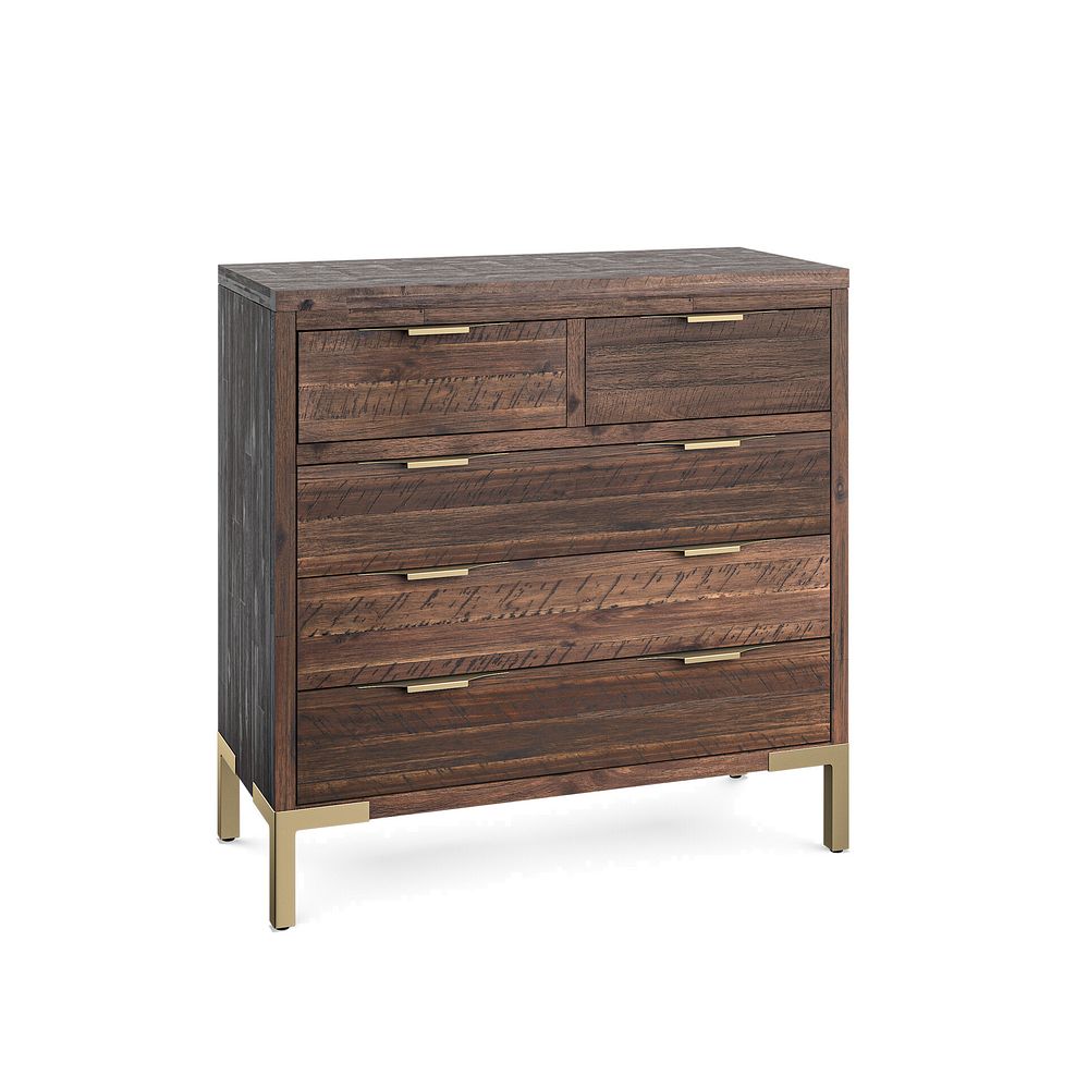 Madison Solid Hardwood and Metal 2+3 Chest of Drawers 3