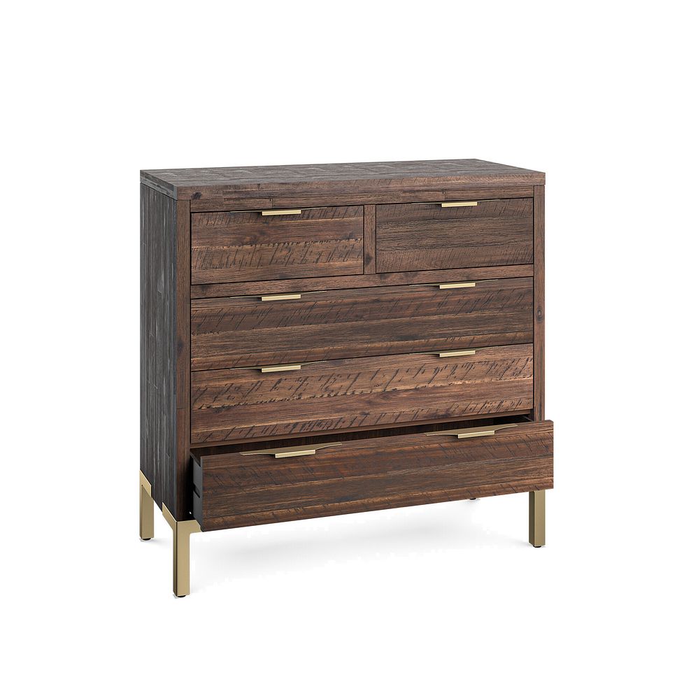 Madison Solid Hardwood and Metal 2+3 Chest of Drawers 5