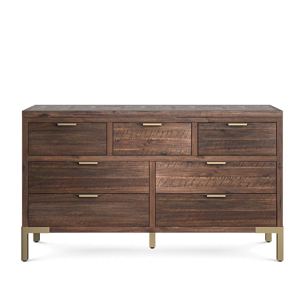 Madison Solid Hardwood and Metal 3+4 Chest of Drawers 4