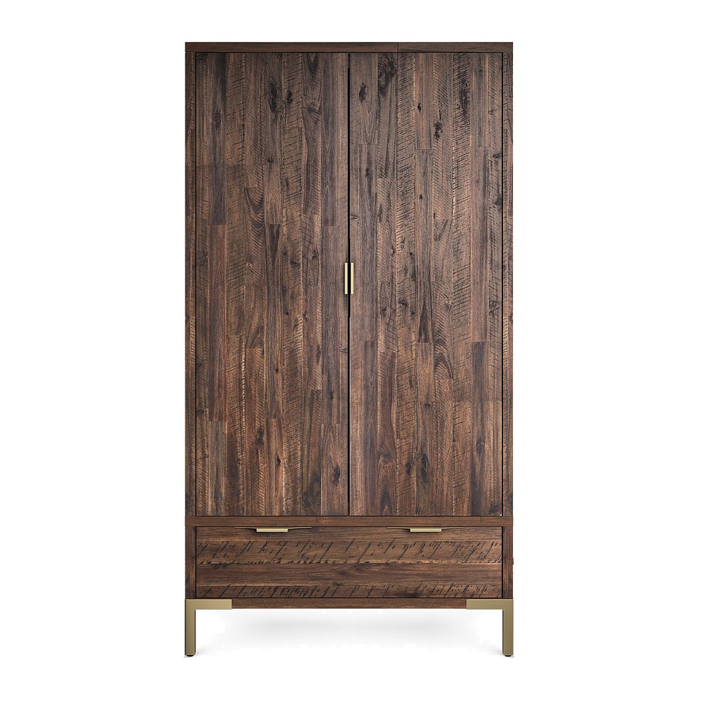 Madison Solid Hardwood and Metal Double Wardrobe 4