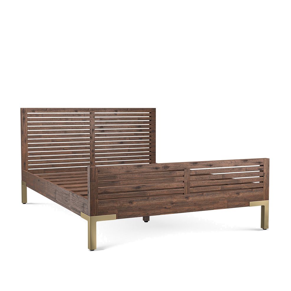 Madison  Solid Hardwood and Metal King-Size Bed 2