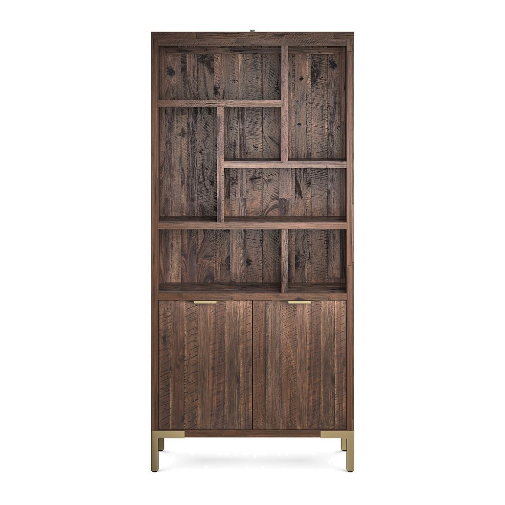 Madison Solid Hardwood and Metal Tall Bookcase 4