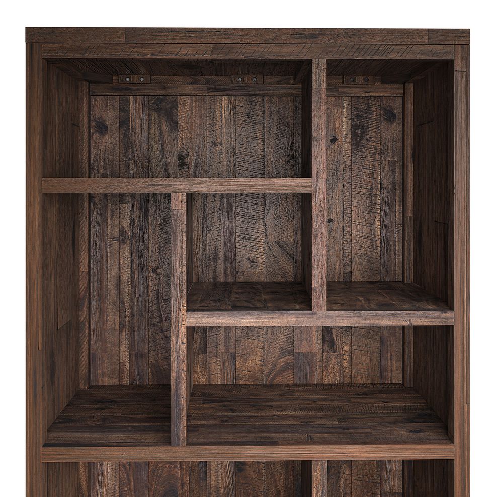 Madison Solid Hardwood and Metal Tall Bookcase 7