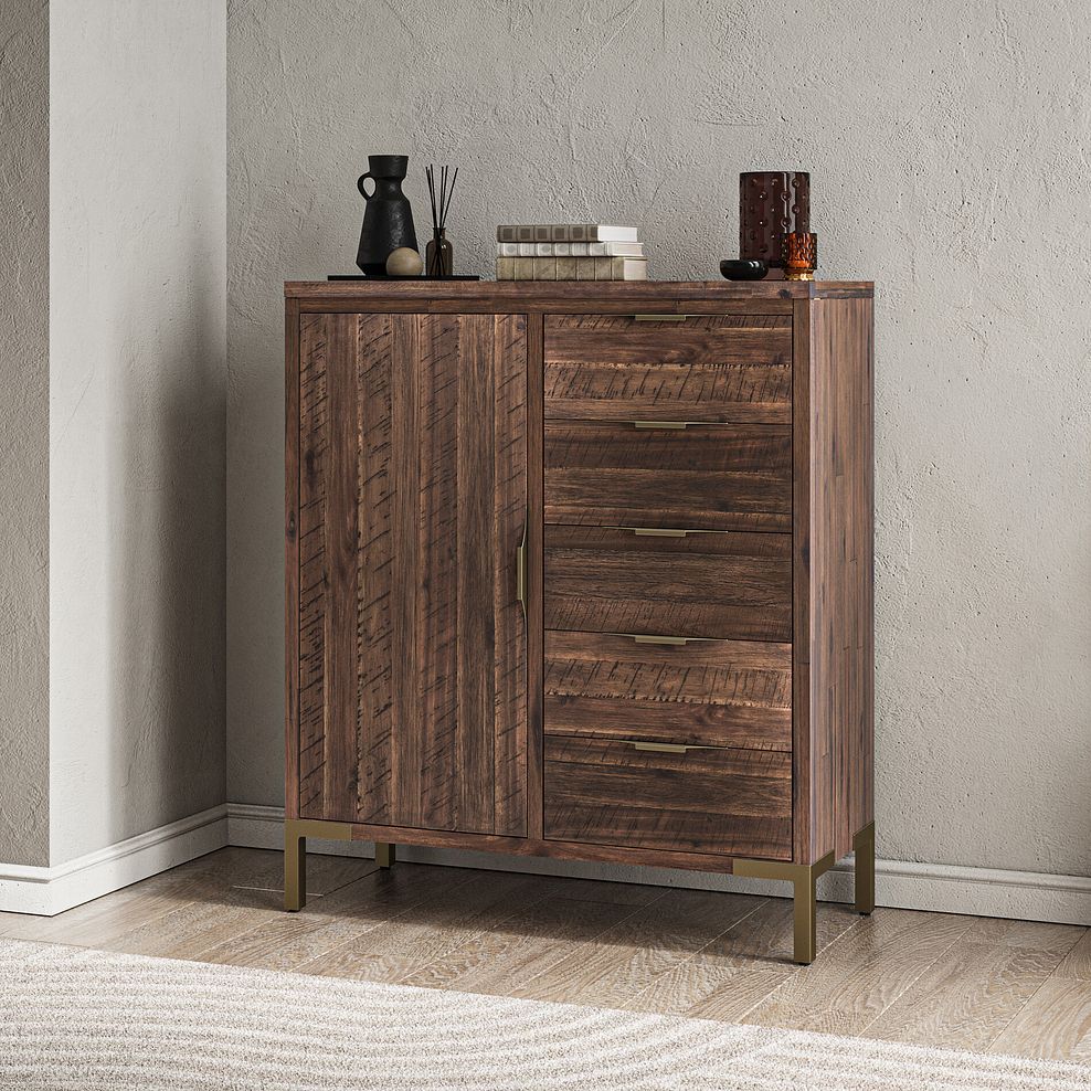 Madison Solid Hardwood and Metal Wideboy 2