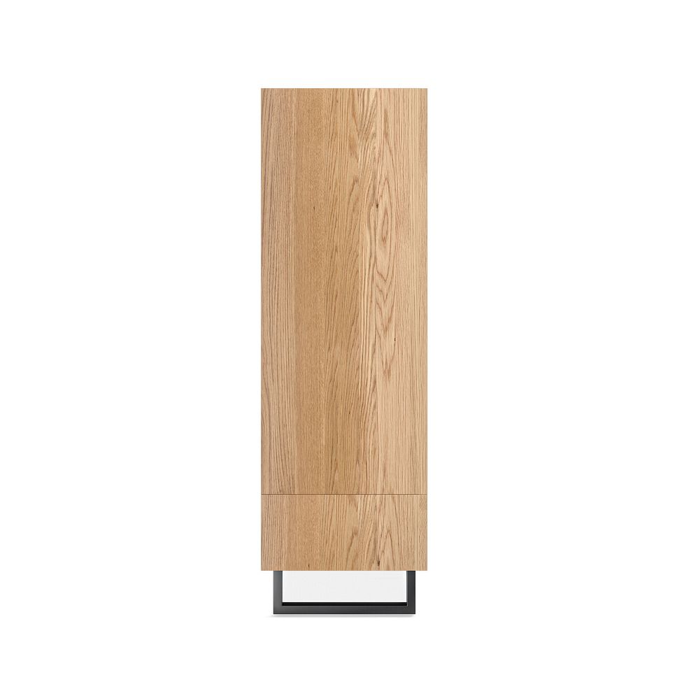 Maine Natural Solid Oak & Metal Double Wardrobe 4