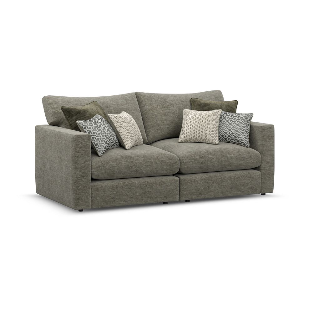 Malvern 2 Seater Modular Sofa in Olive Green fabric - Group 8 2
