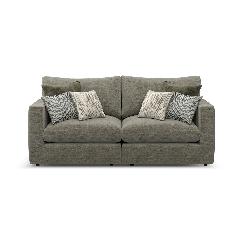 Malvern 2 Seater Modular Sofa in Olive Green fabric - Group 8 1