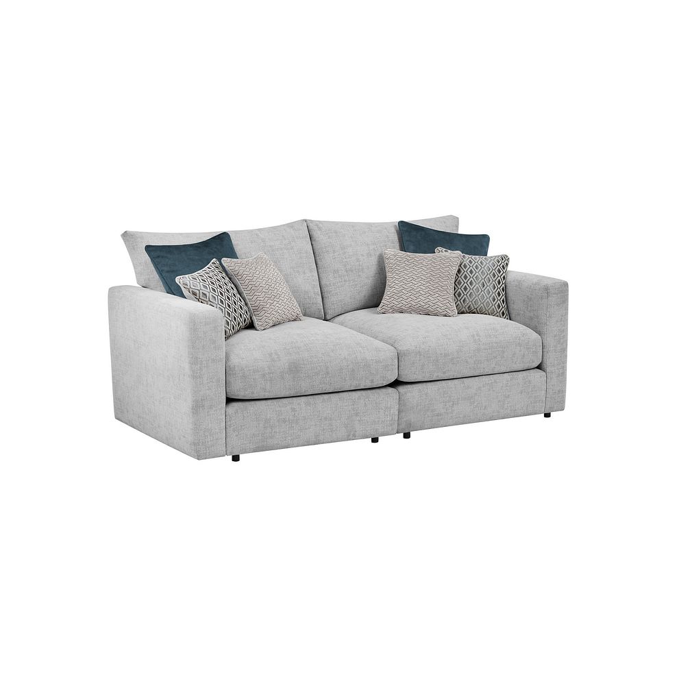 Malvern 2 Seater Modular Sofa in Silver fabric - Group 8 1