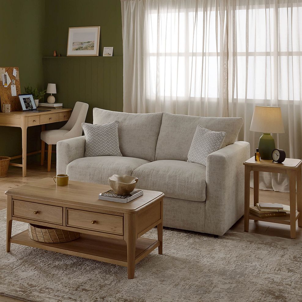 Malvern 2 Seater Sofa Bed in Beige fabric 3