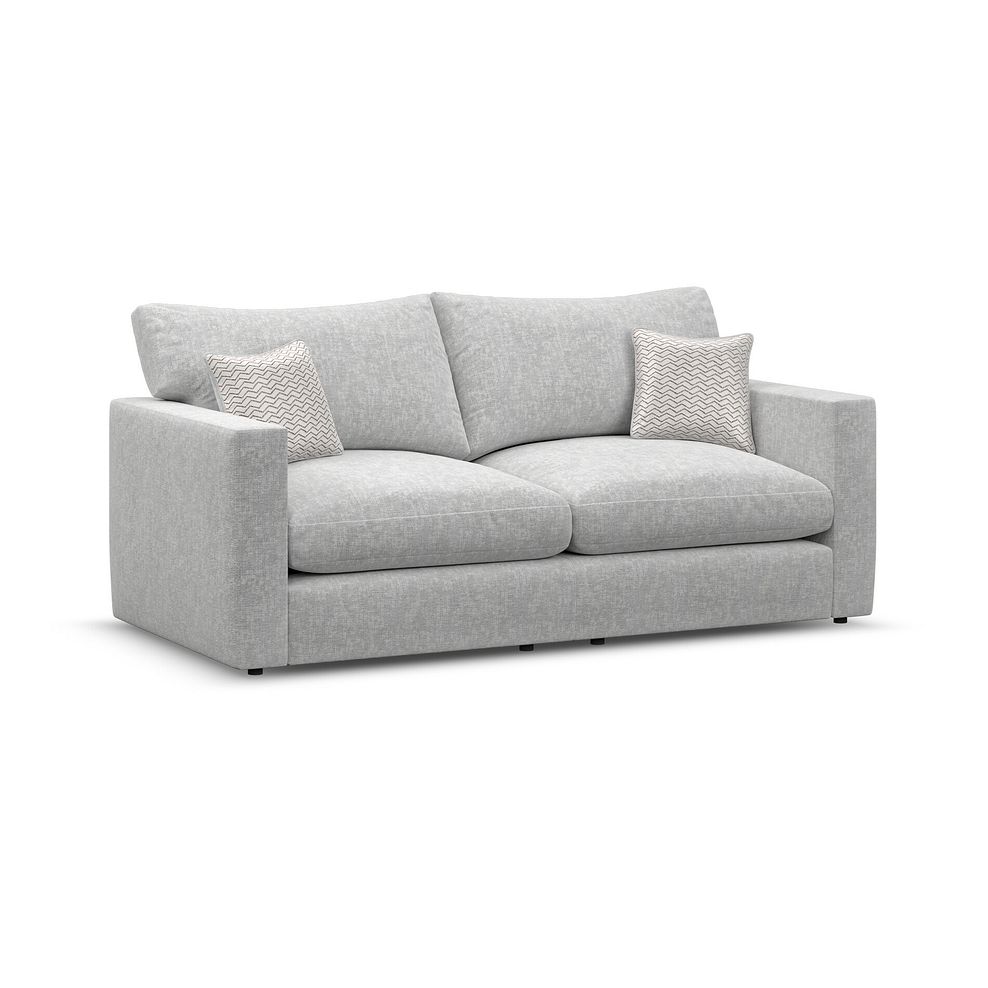 Malvern 2 Seater Sofa Bed in Silver fabric 3