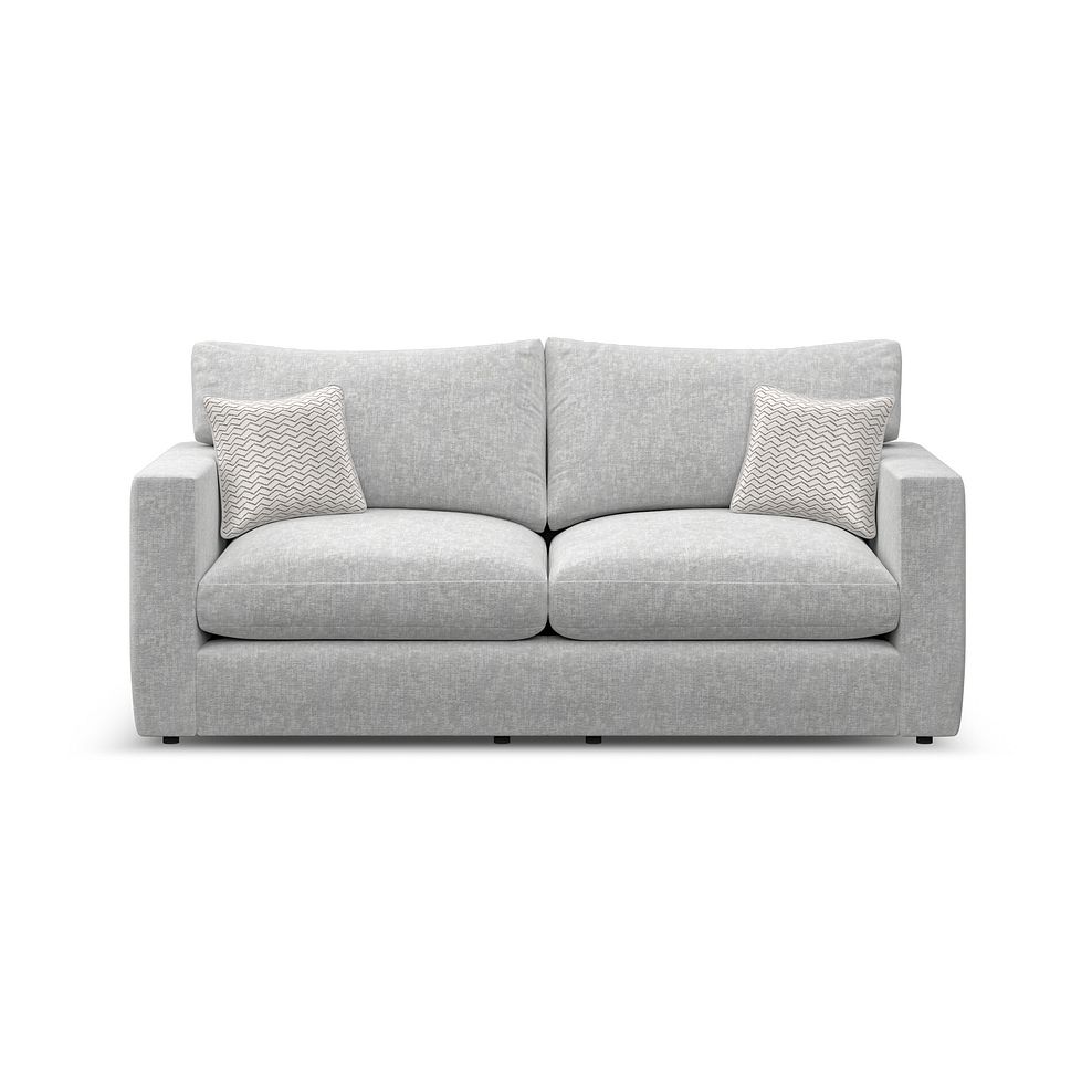 Malvern 2 Seater Sofa Bed in Silver fabric 4