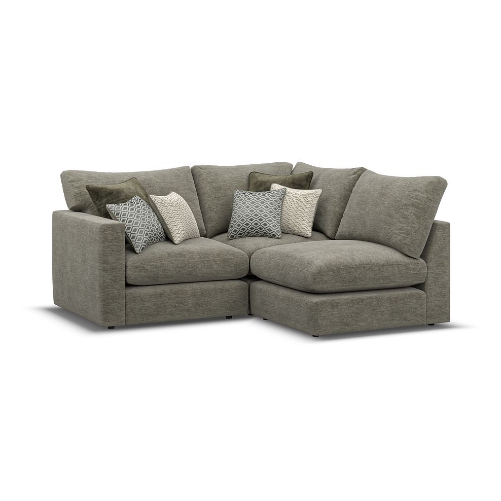Malvern 3 Seat Left Hand Modular Corner Sofa in Olive Green fabric - Group 6 2