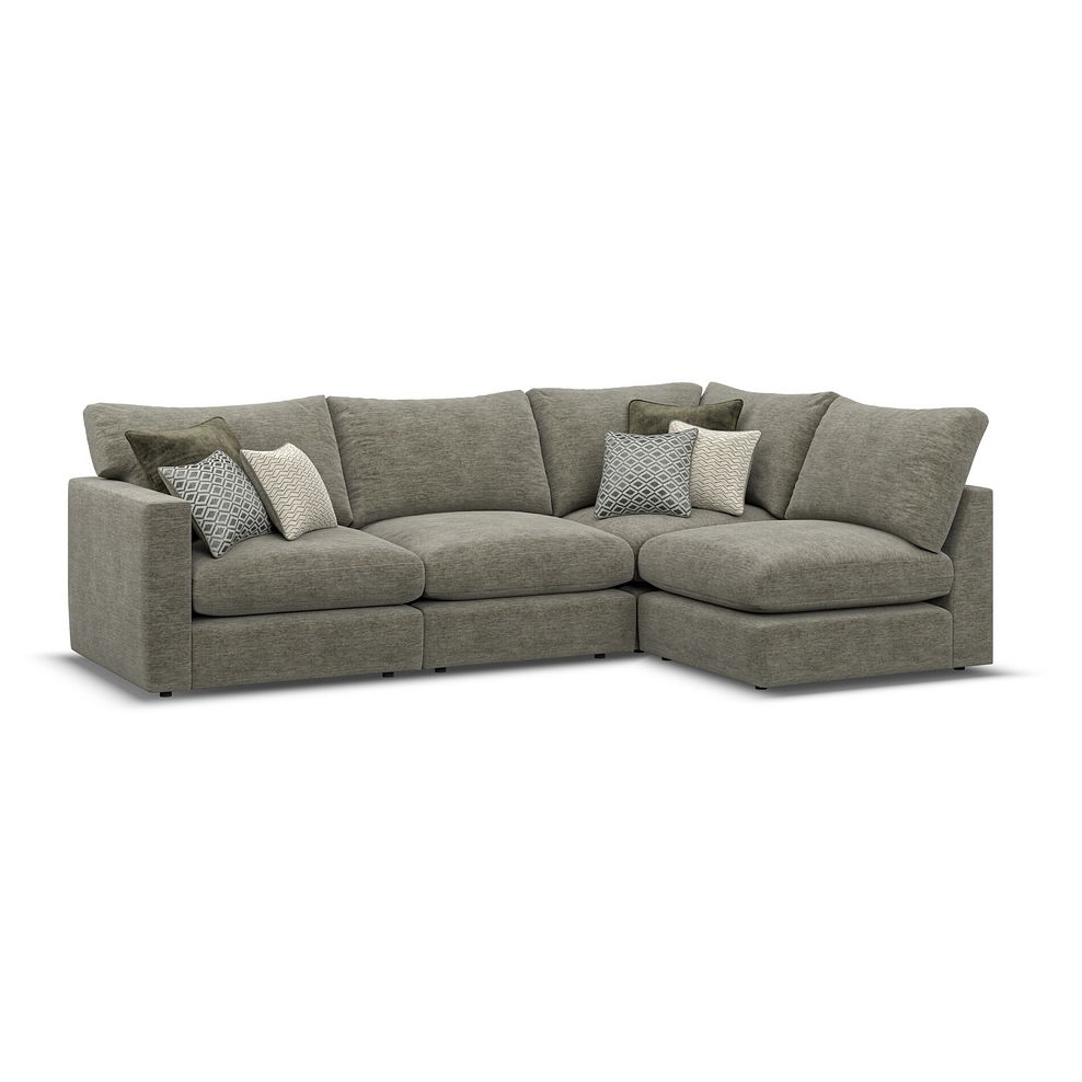 Malvern 4 Seat Left Hand Modular Corner Sofa in Olive Green fabric - Group 4 2