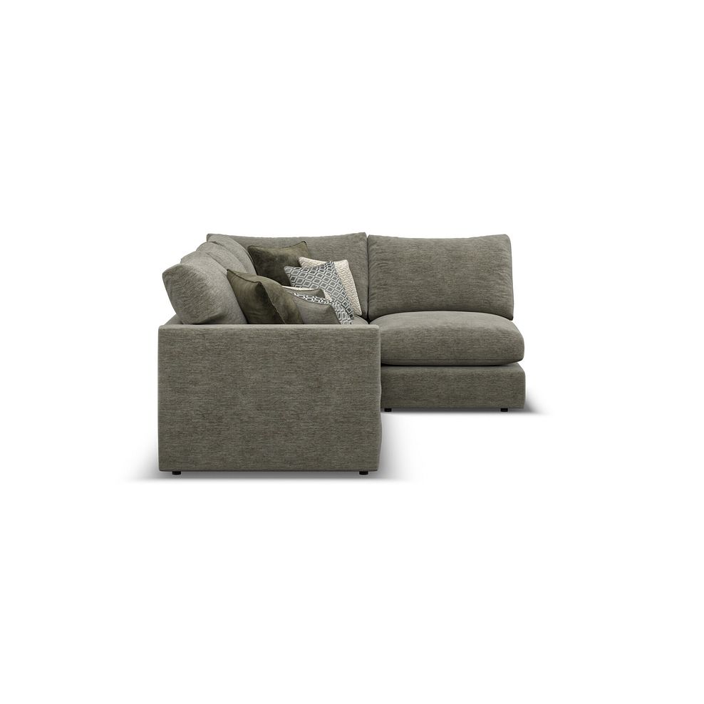 Malvern 4 Seat Left Hand Modular Corner Sofa in Olive Green fabric - Group 4 4