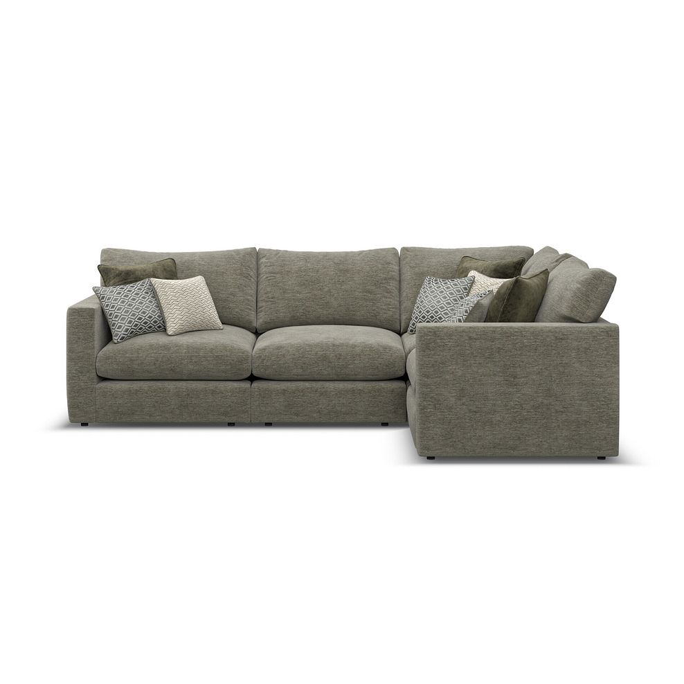 Malvern 4 Seat Modular Corner Sofa in Olive Green fabric - Group 2 1