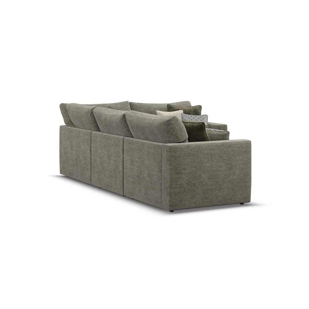 Malvern 4 Seat Modular Corner Sofa in Olive Green fabric - Group 2 3