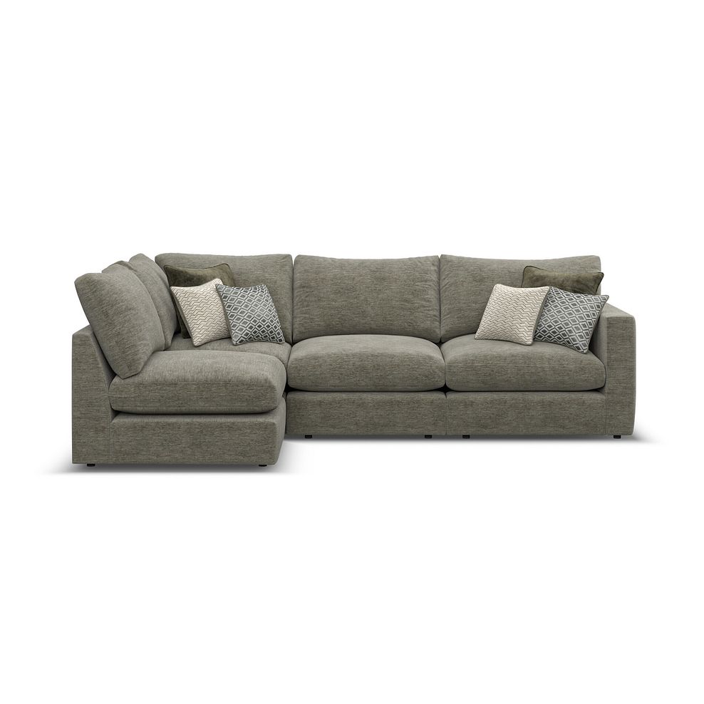 Malvern 4 Seat Right Hand Modular Corner Sofa in Olive Green fabric - Group 5 1