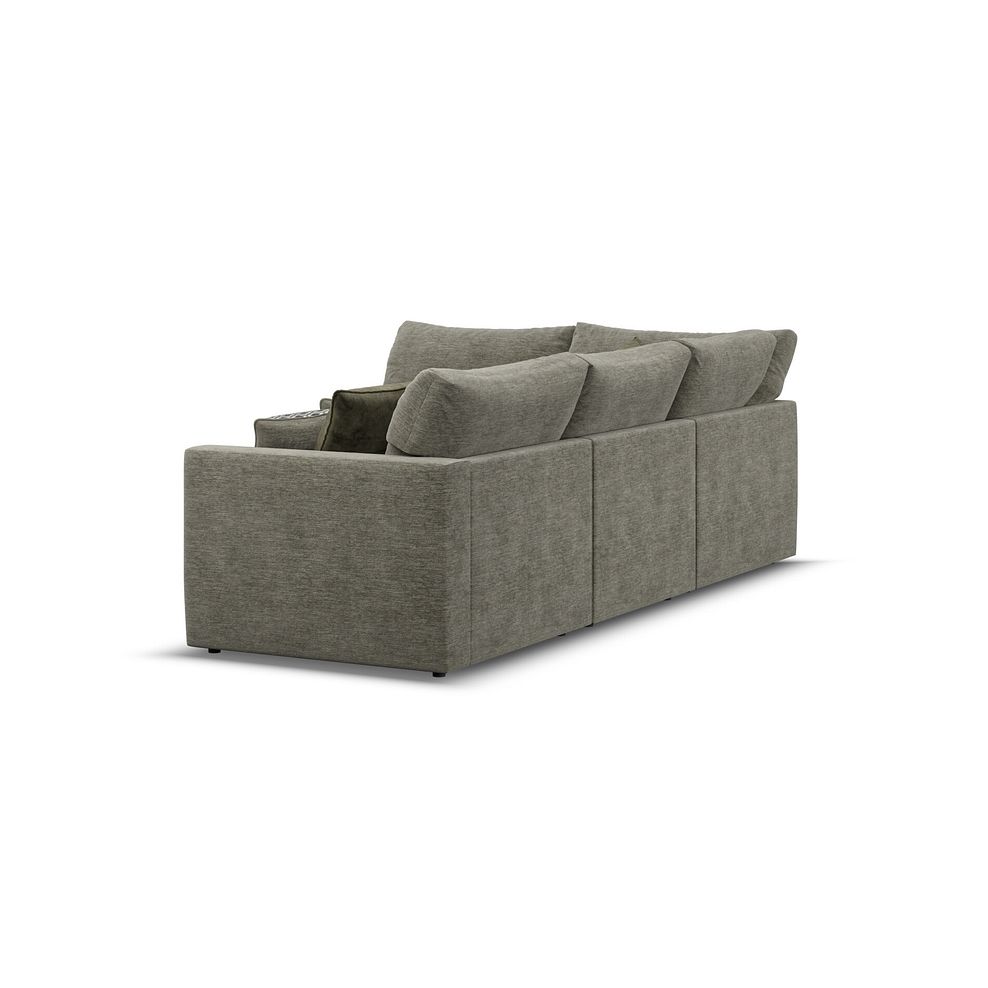 Malvern 4 Seat Right Hand Modular Corner Sofa in Olive Green fabric - Group 5 3