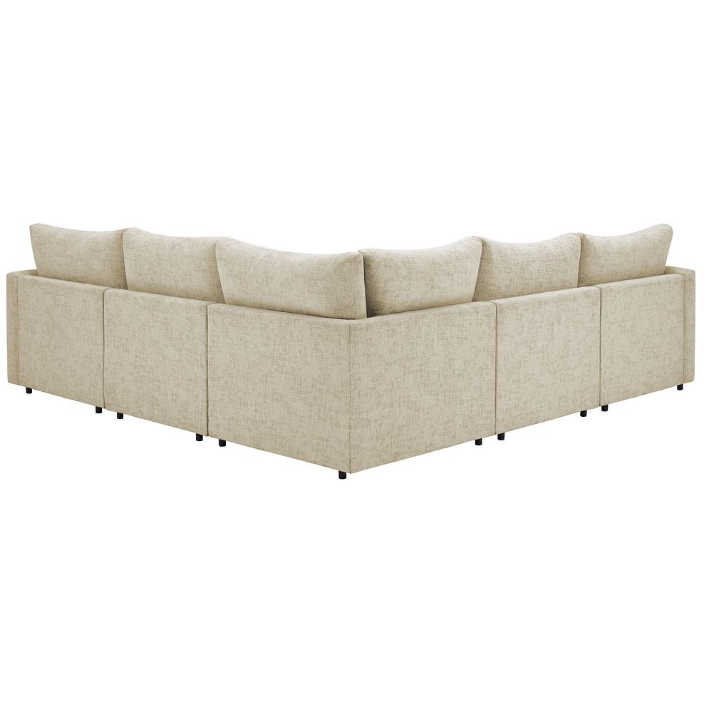 Malvern 5 Seat Modular Corner Sofa in Beige fabric - Group 3 3