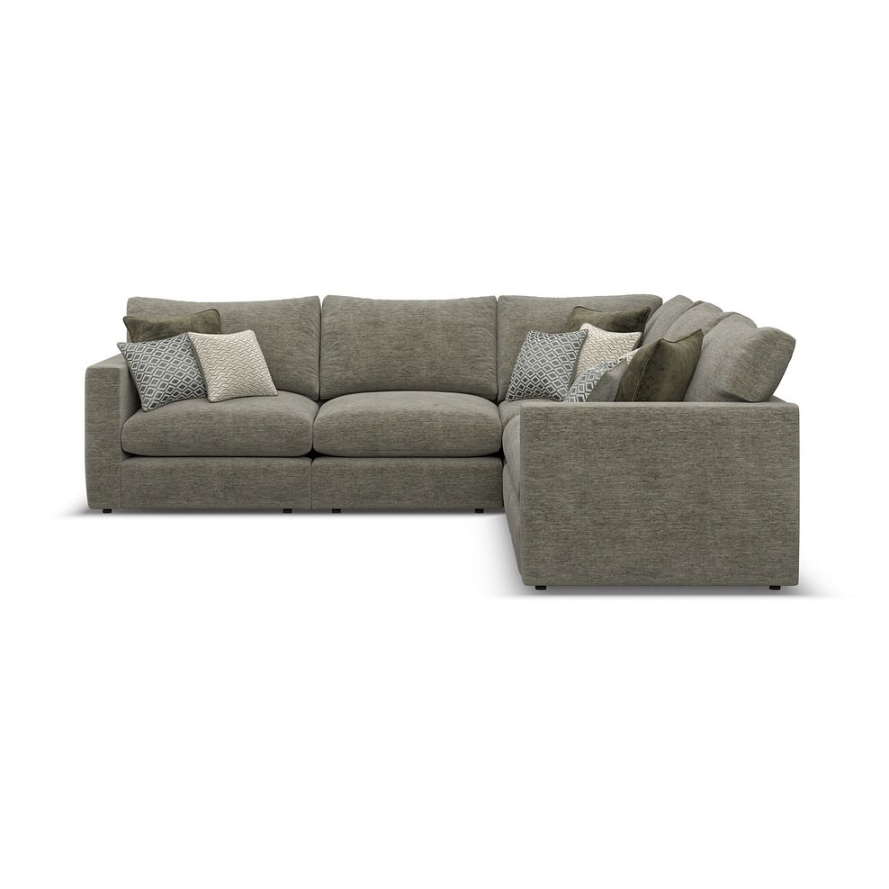 Malvern 5 Seat Modular Corner Sofa in Olive Green fabric - Group 3 1
