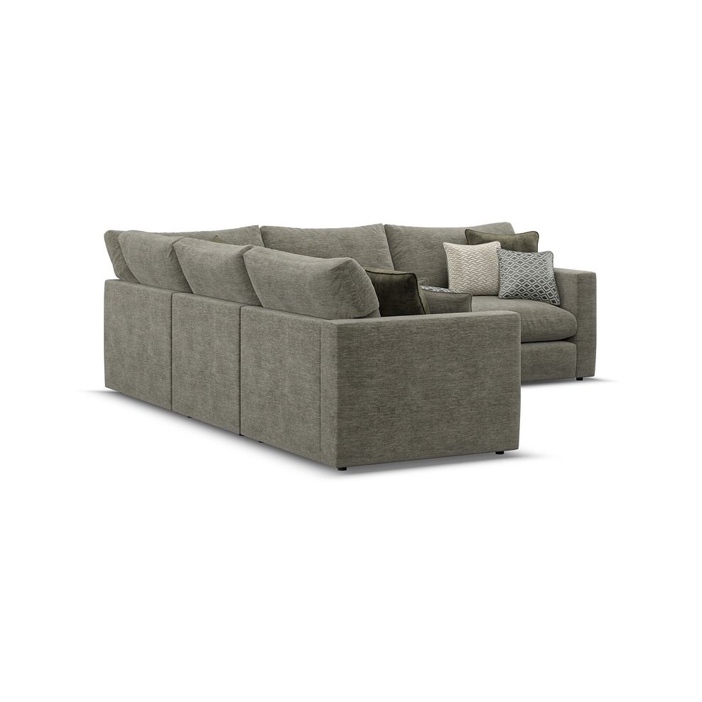 Malvern 5 Seat Modular Corner Sofa in Olive Green fabric - Group 3 3