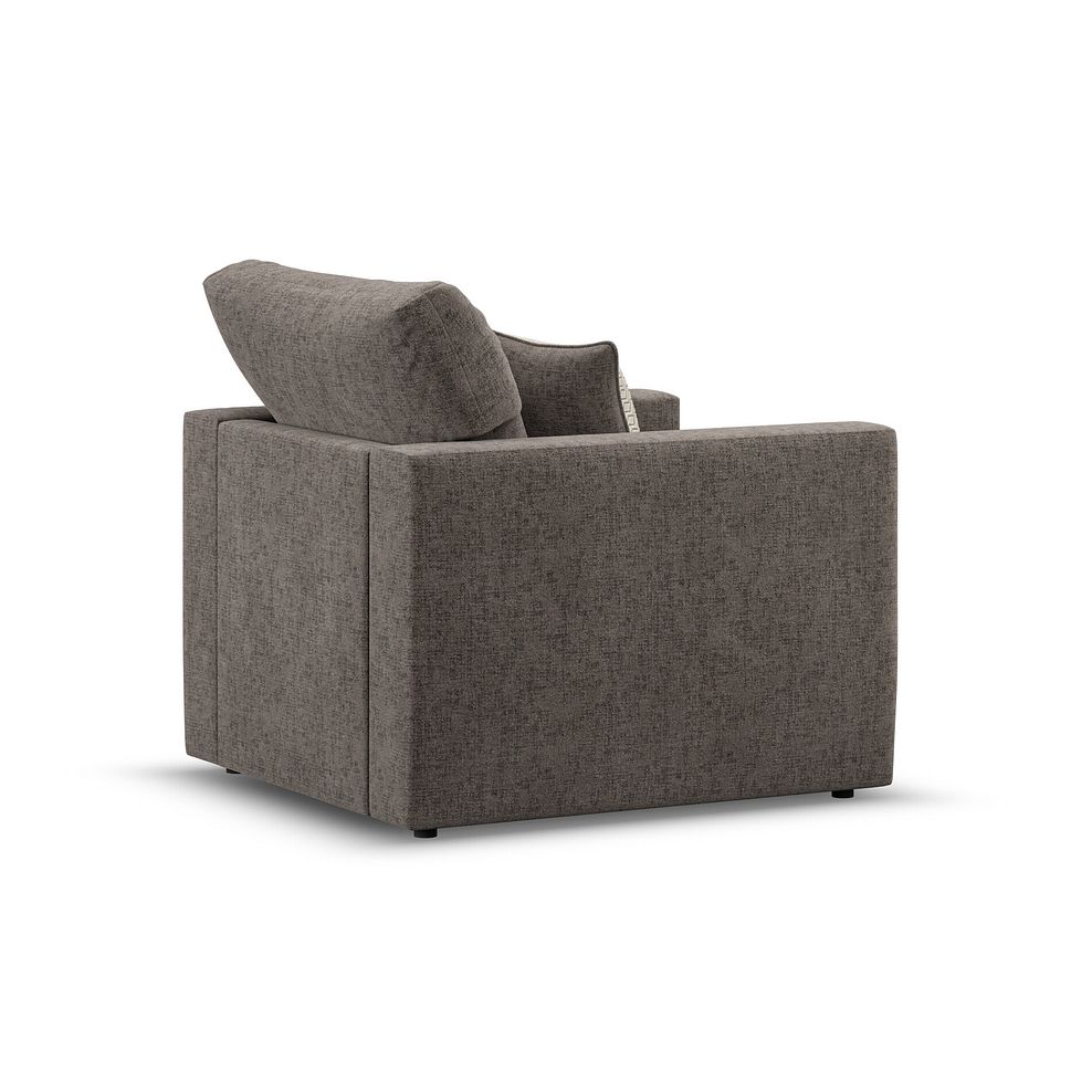 Malvern Armchair in Brown fabric 3