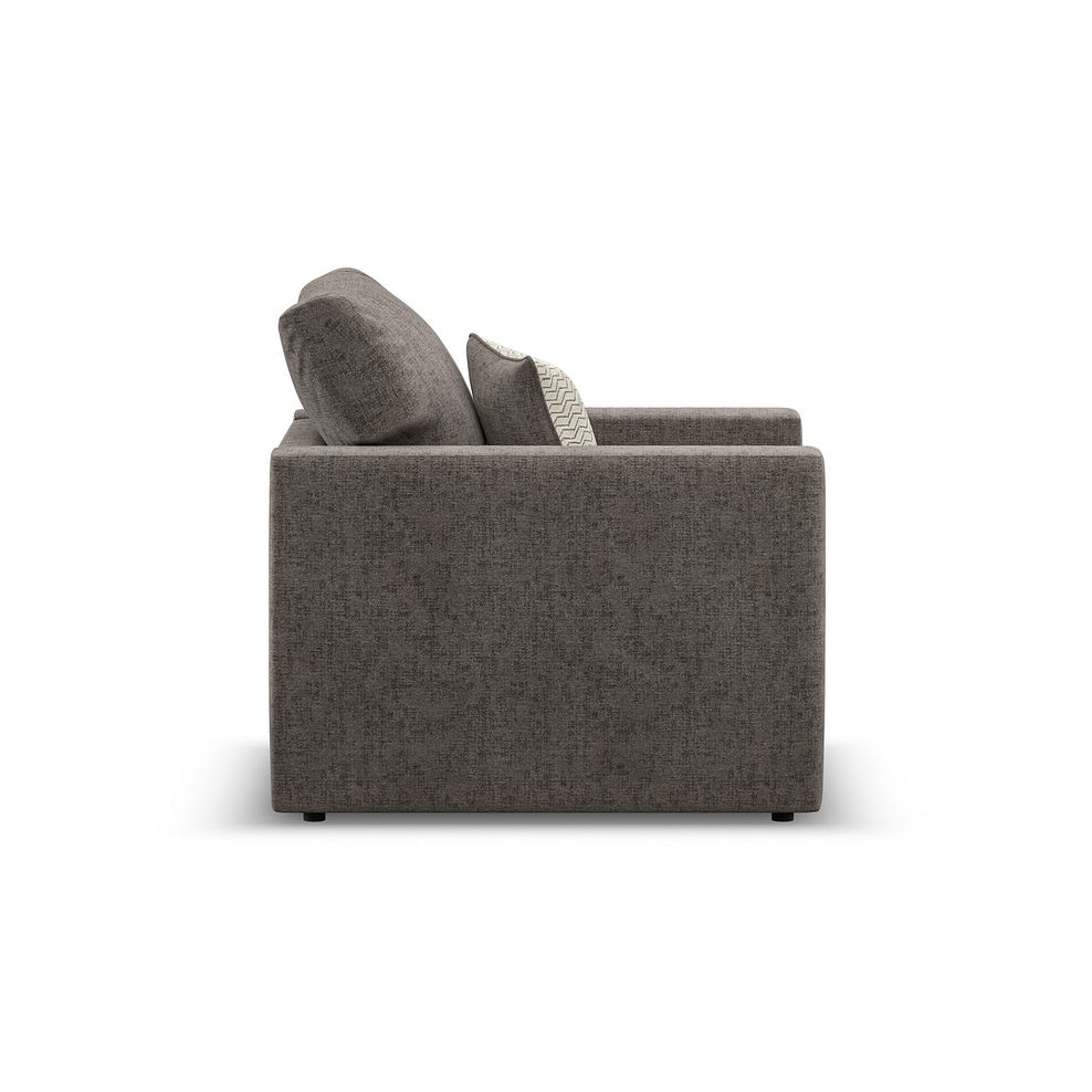 Malvern Armchair in Brown fabric 4