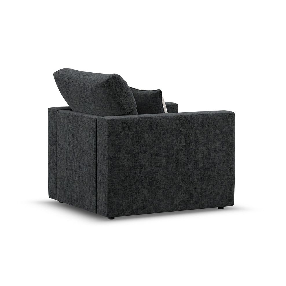 Malvern Armchair in Charcoal fabric 3