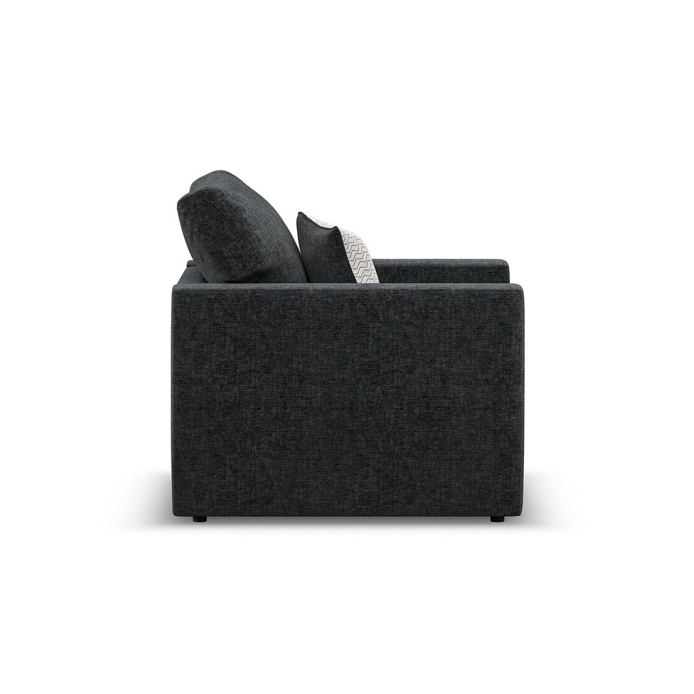 Malvern Armchair in Charcoal fabric 4