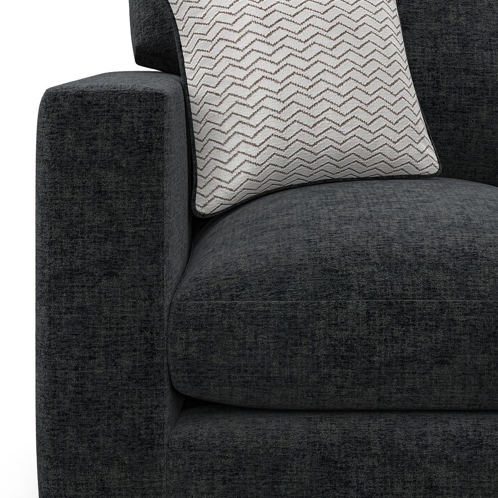 Malvern Armchair in Charcoal fabric 7