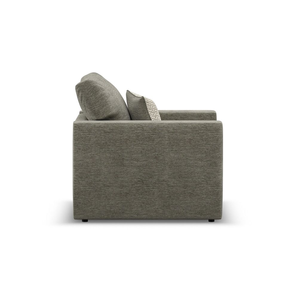 Malvern Armchair in Olive fabric 4