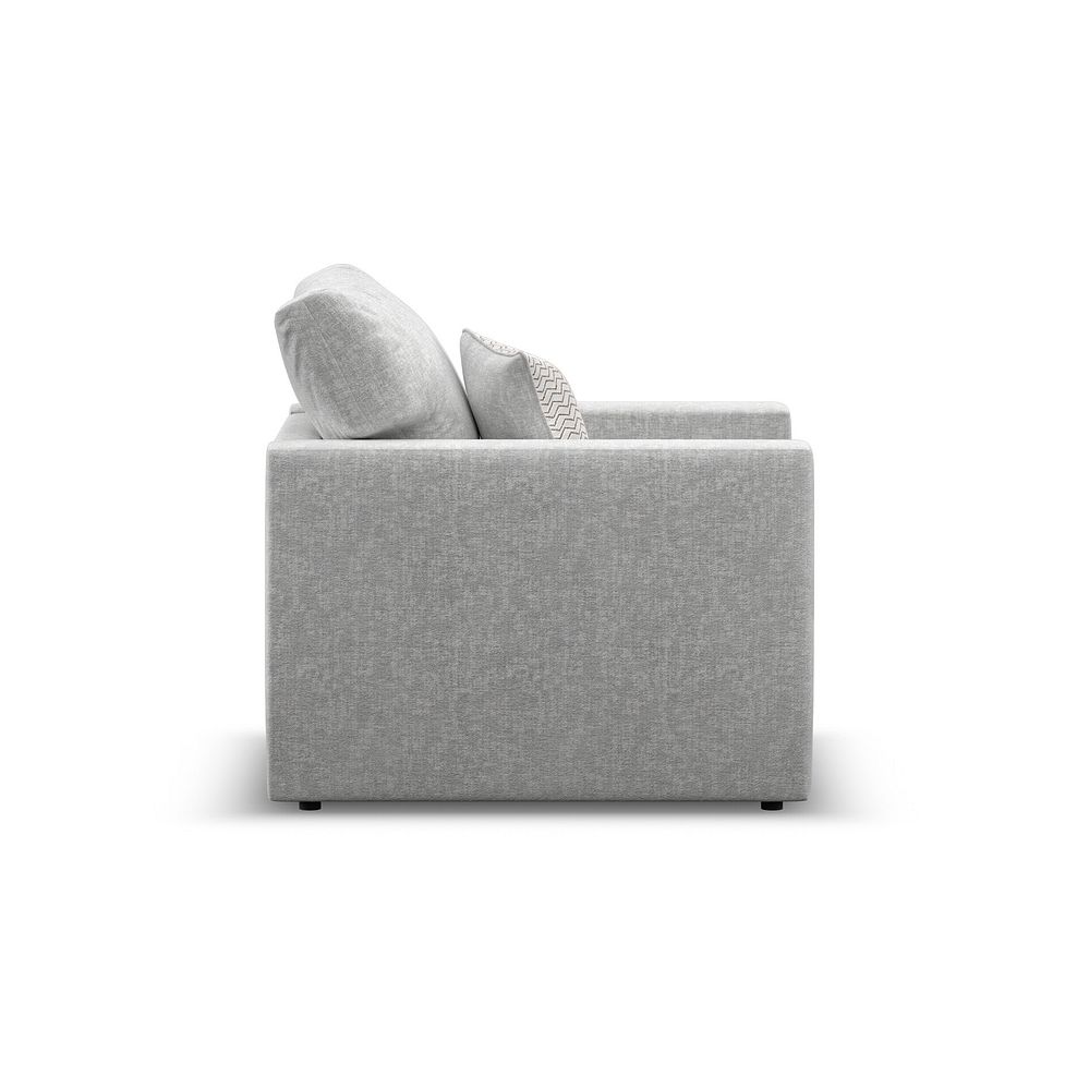 Malvern Armchair in Silver fabric 4