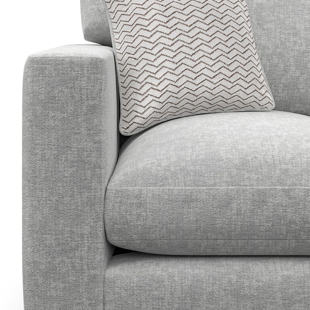 Malvern Armchair in Silver fabric 7