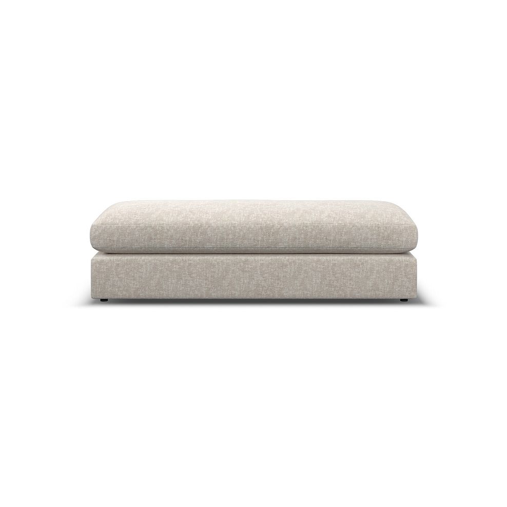 Malvern Large Fender Footstool in Beige fabric 5