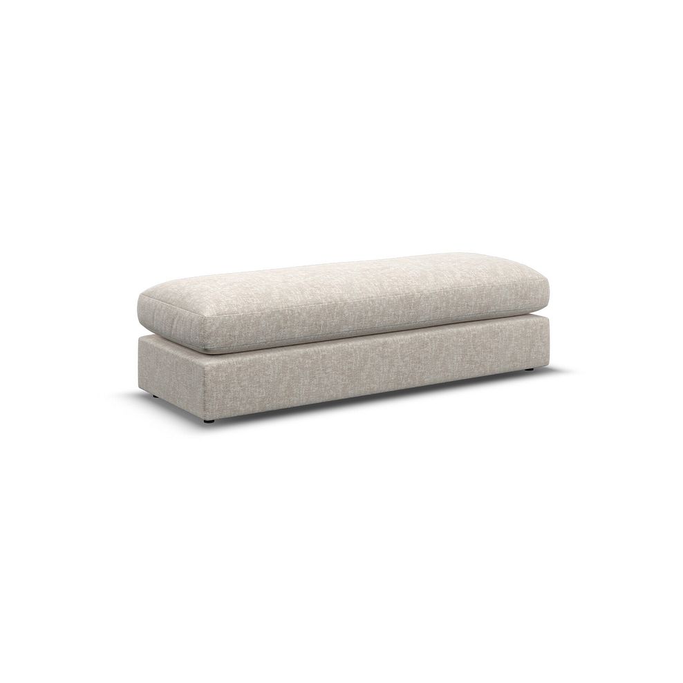 Malvern Large Fender Footstool in Beige fabric 4