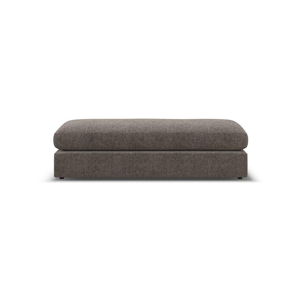 Malvern Large Fender Footstool in Brown fabric 2