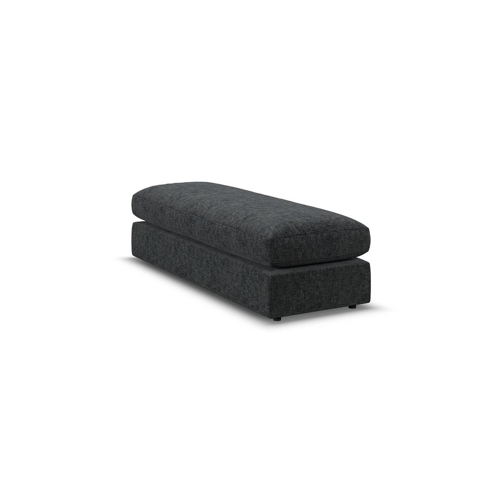 Malvern Large Fender Footstool in Charcoal fabric 3