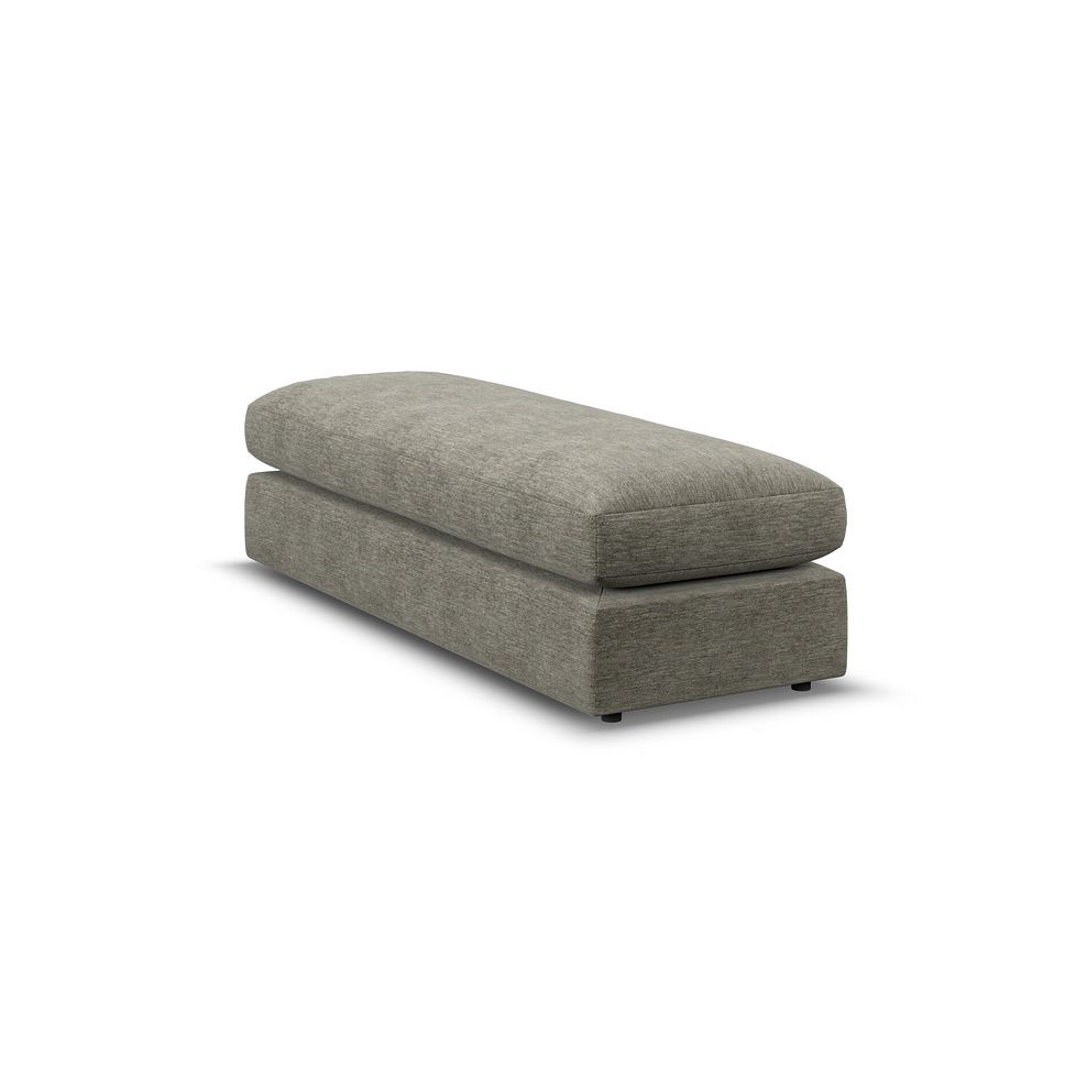 Malvern Large Fender Footstool in Olive Green fabric 3