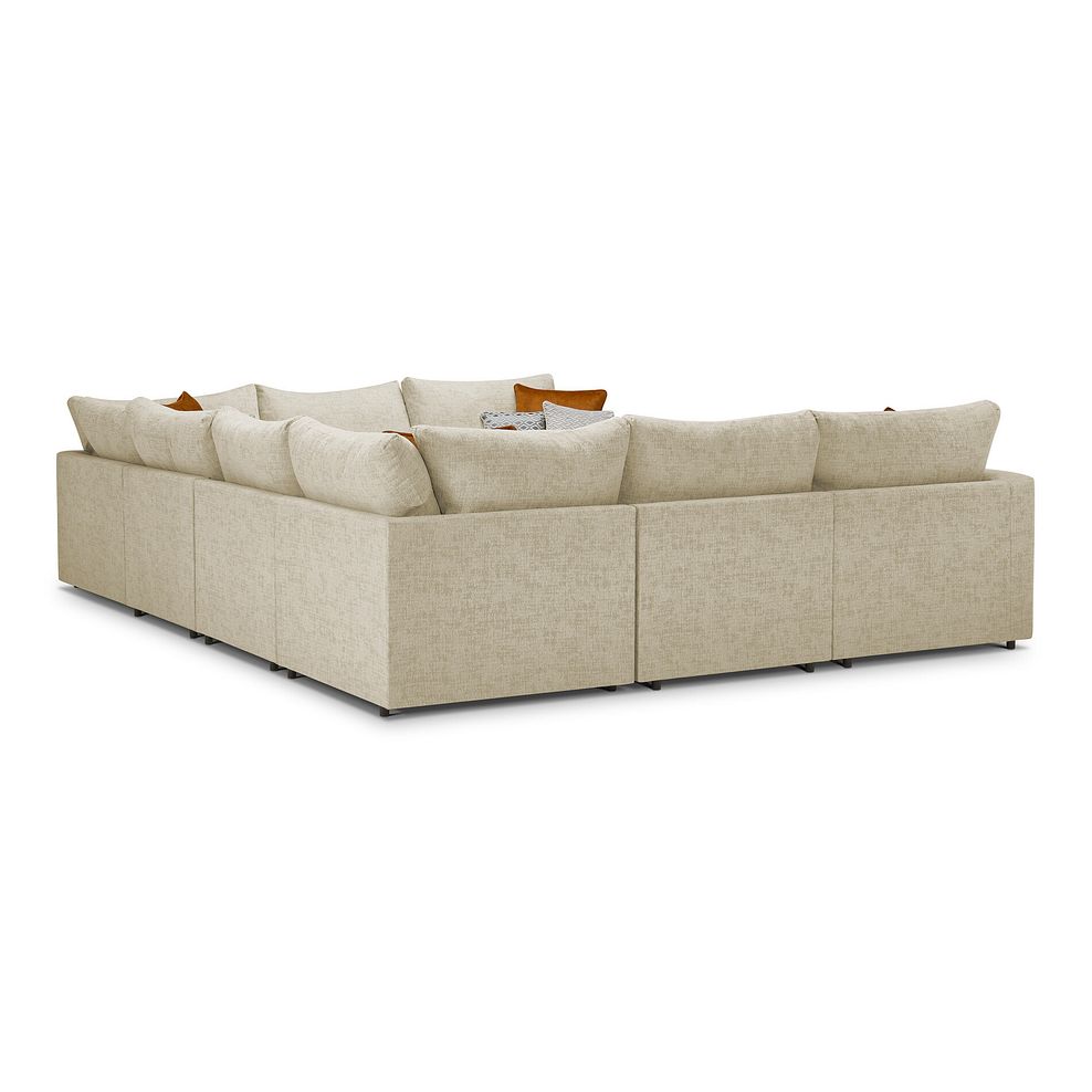 Malvern Large U-Shape Modular Corner Sofa in Beige fabric - Group 11 3