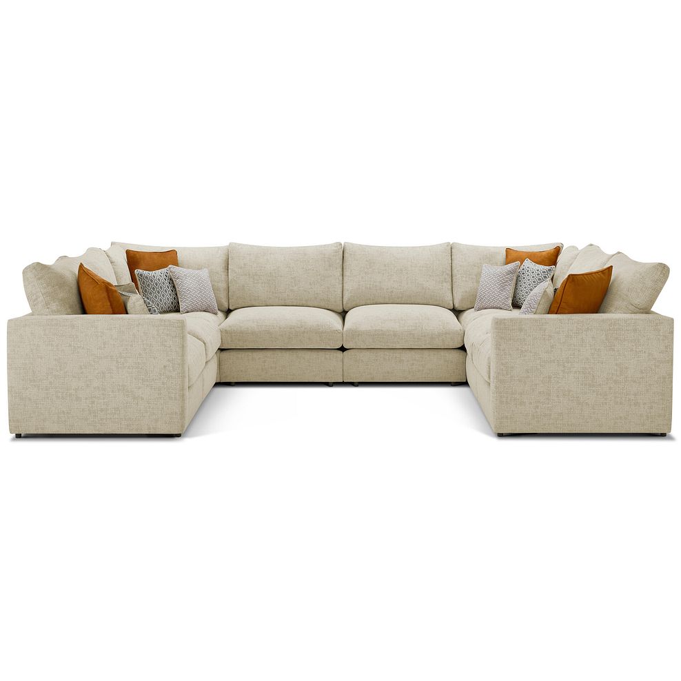 Malvern Large U-Shape Modular Corner Sofa in Beige fabric - Group 11 2
